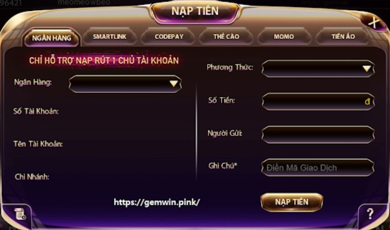 Các Lỗi Thường Gặp Khi Nạp Tiền Sunwin